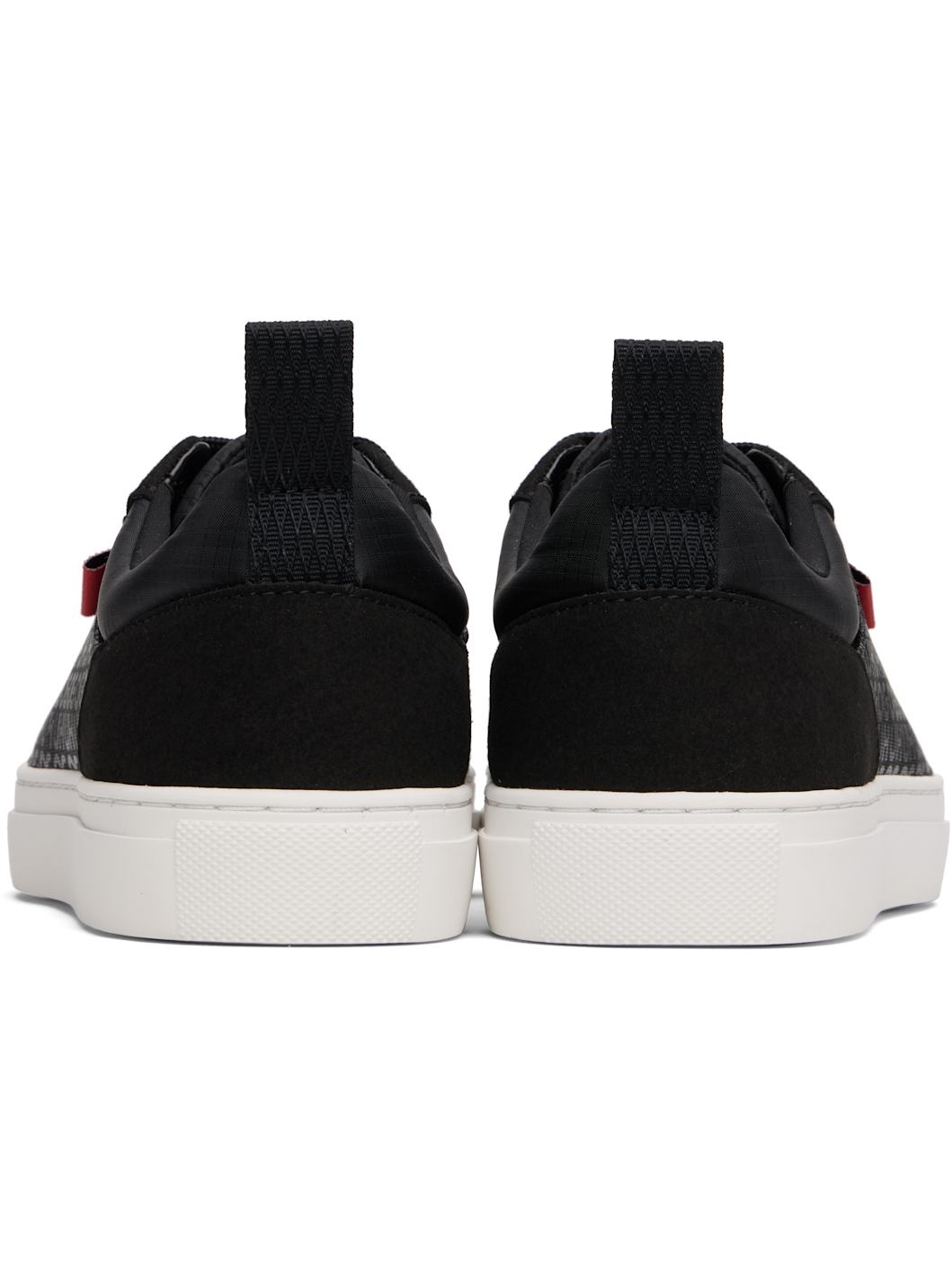 Black Printed-Logo Sneakers - 2