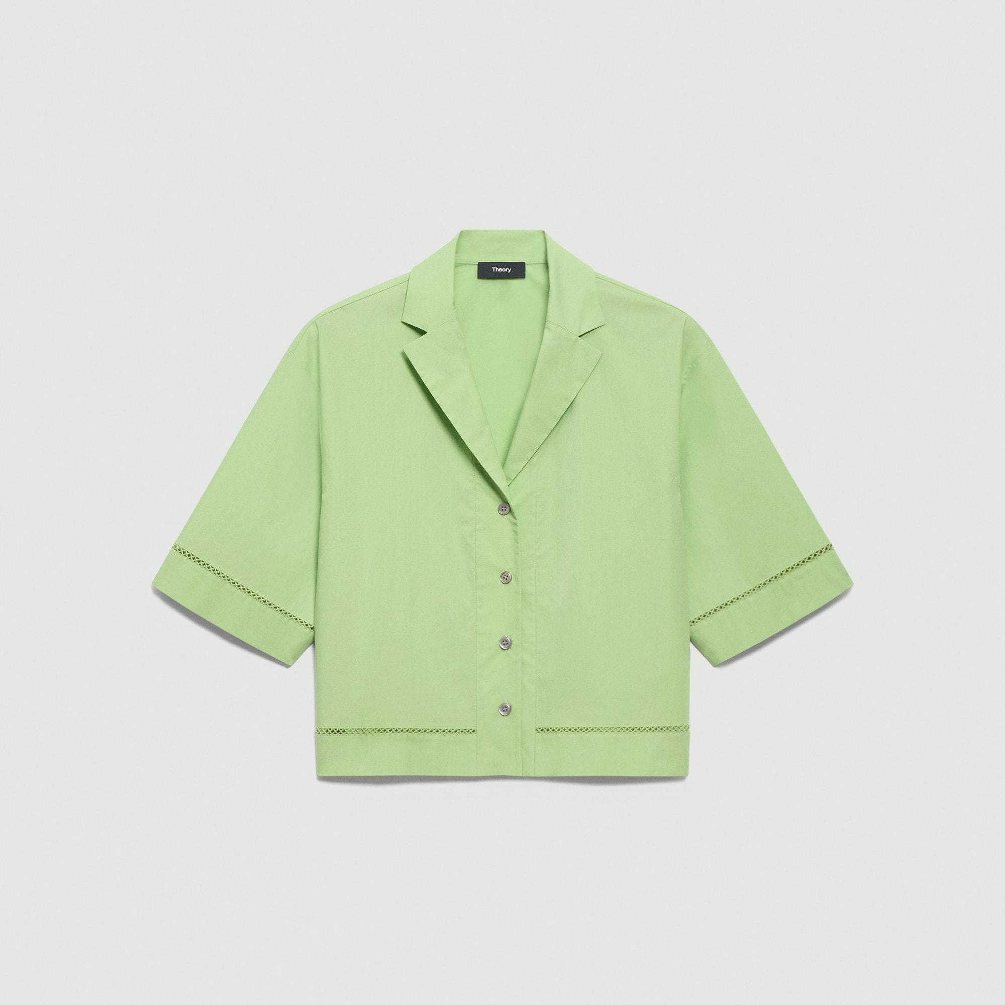 Boxy Camp Shirt in City Poplin - 1