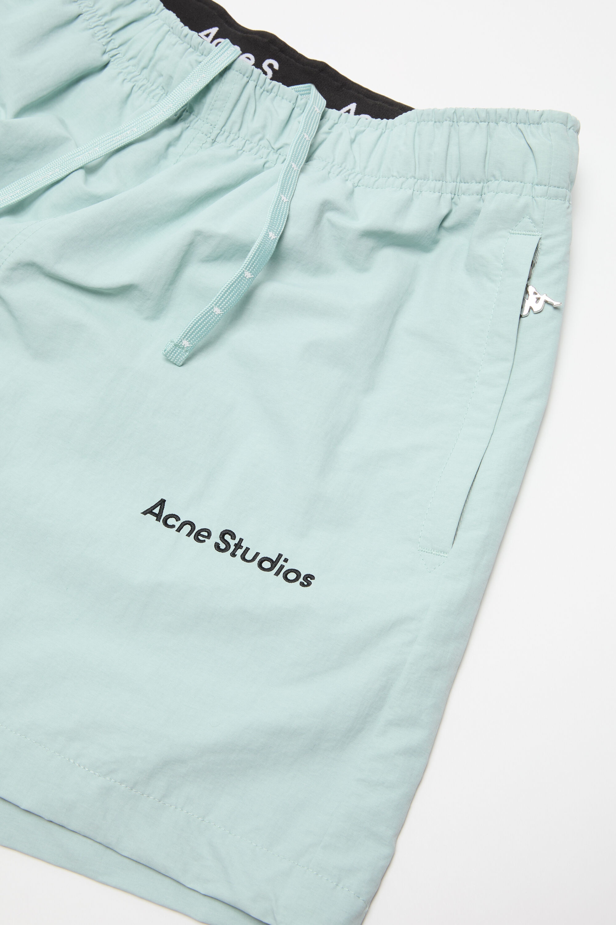 Relaxed fit shorts - Acne Studios x Kappa - Light blue - 3