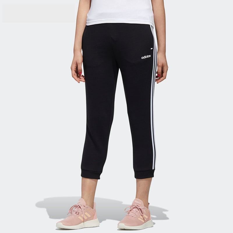 (WMNS) adidas Neo Essentials 3-Stripes Pants 'Black' GJ7949 3