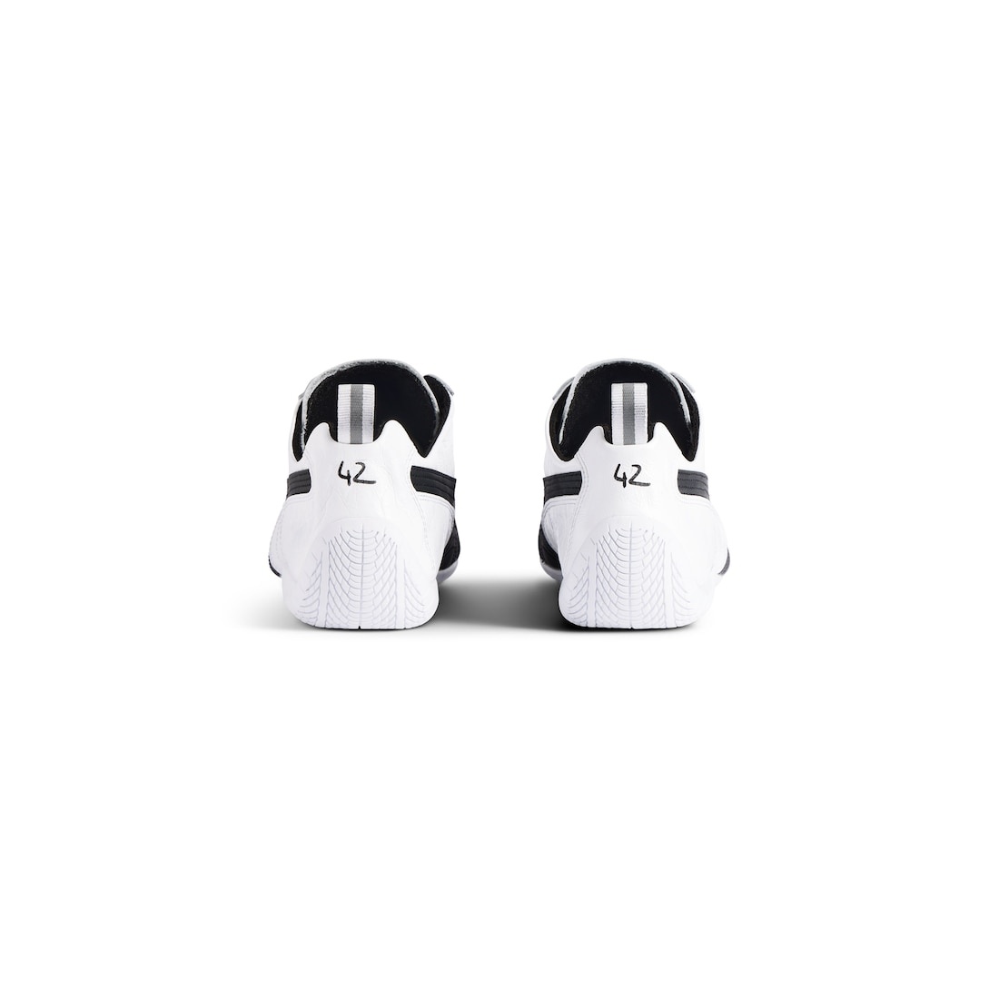 Speedcat Leather Balenciaga in White/black - 5