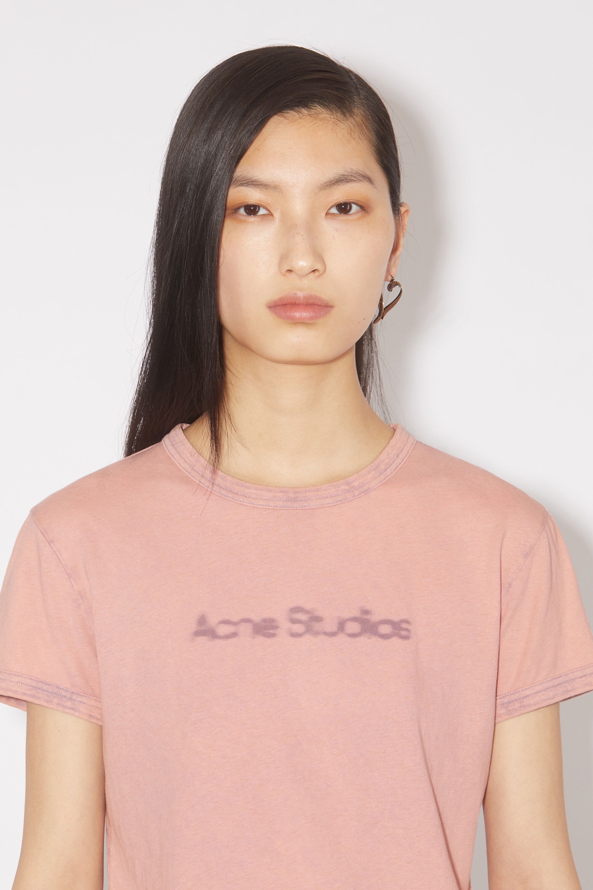 Blurred logo t-shirt - Faded purple - 4