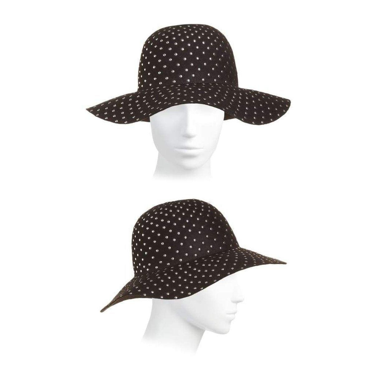 Studded Wool-felt Wide Brim Hat - 7