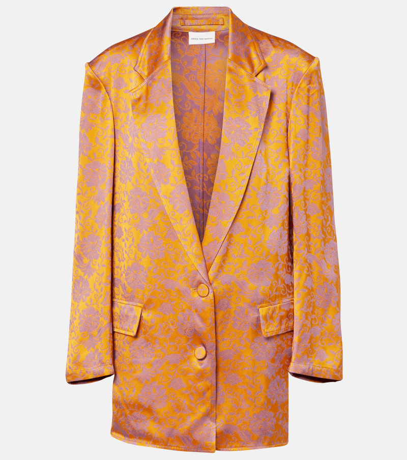 Floral jacquard blazer - 1