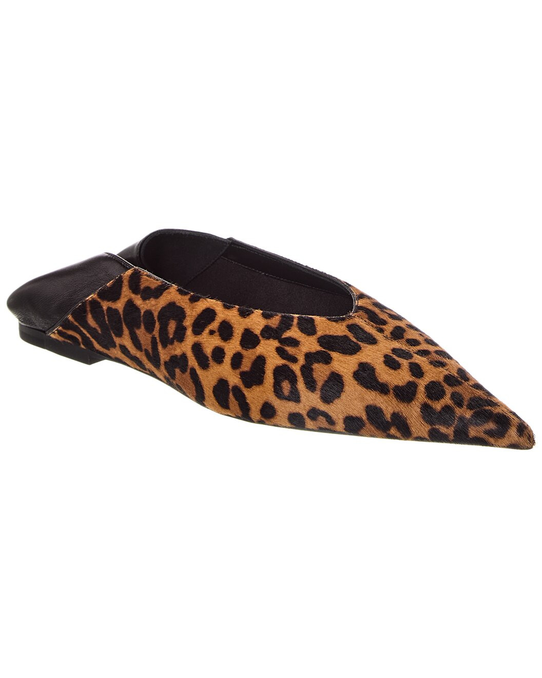 Saint Laurent Kamari Haircalf & Leather Flat - 1