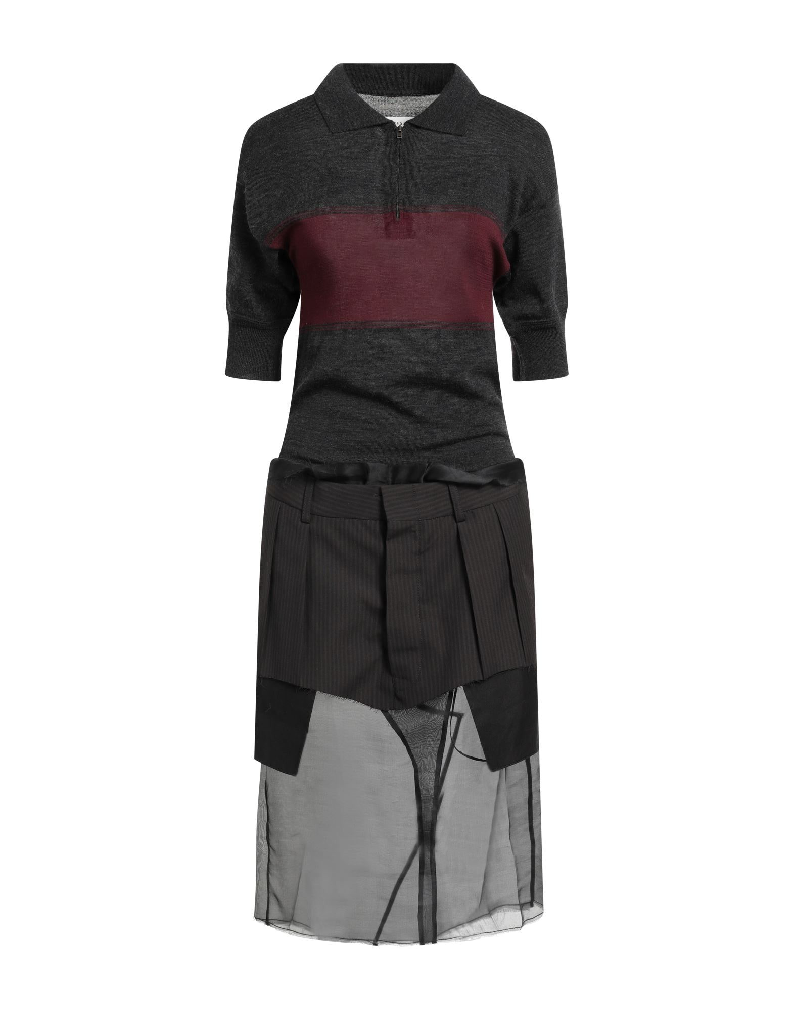Grey Women's Midi Dress - 1