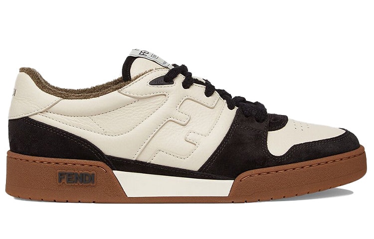 FENDI Match Low Top Suede 'Black Beige' 7E1493AHH2F1FZB - 2