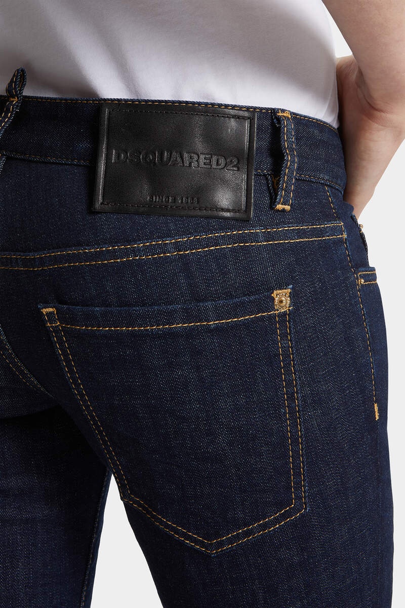 DARK RINSE WASH PAT JEANS - 5
