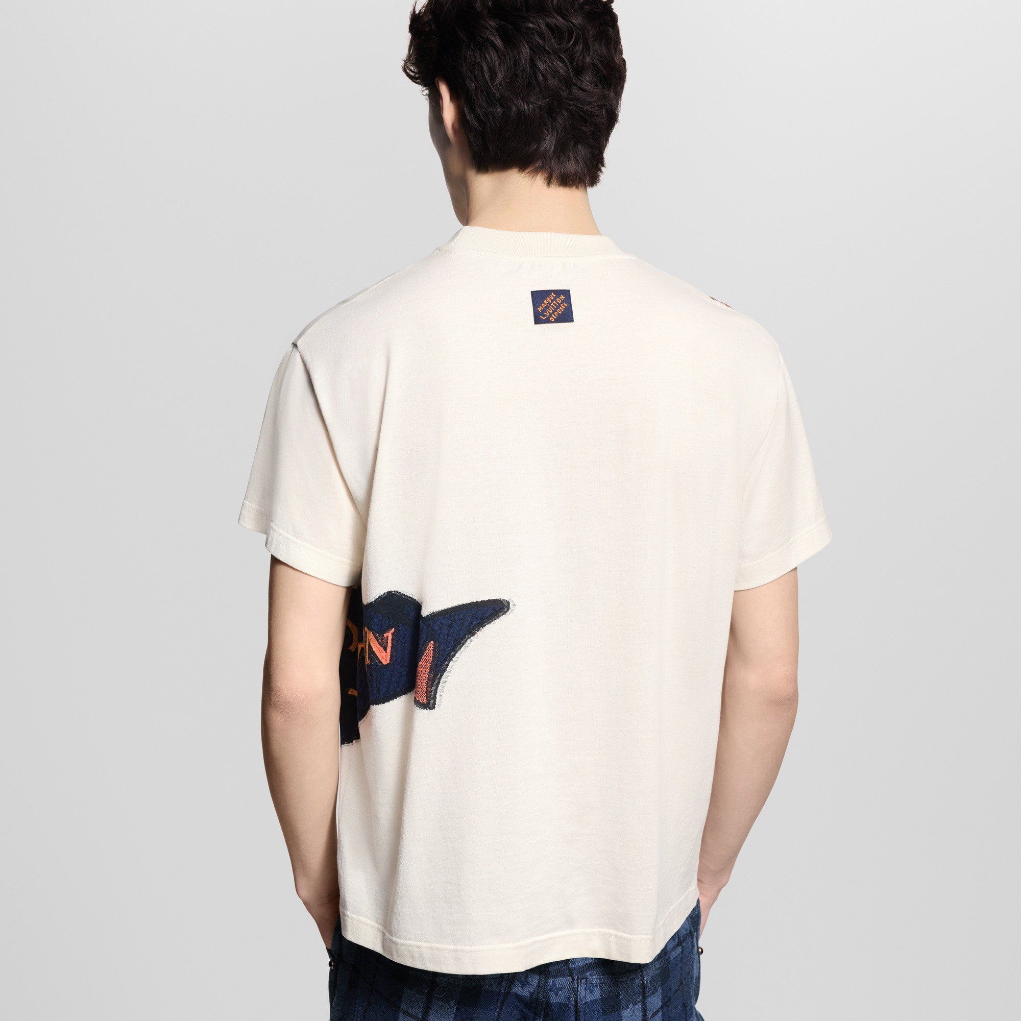 Intarsia Graphic T-Shirt - 4