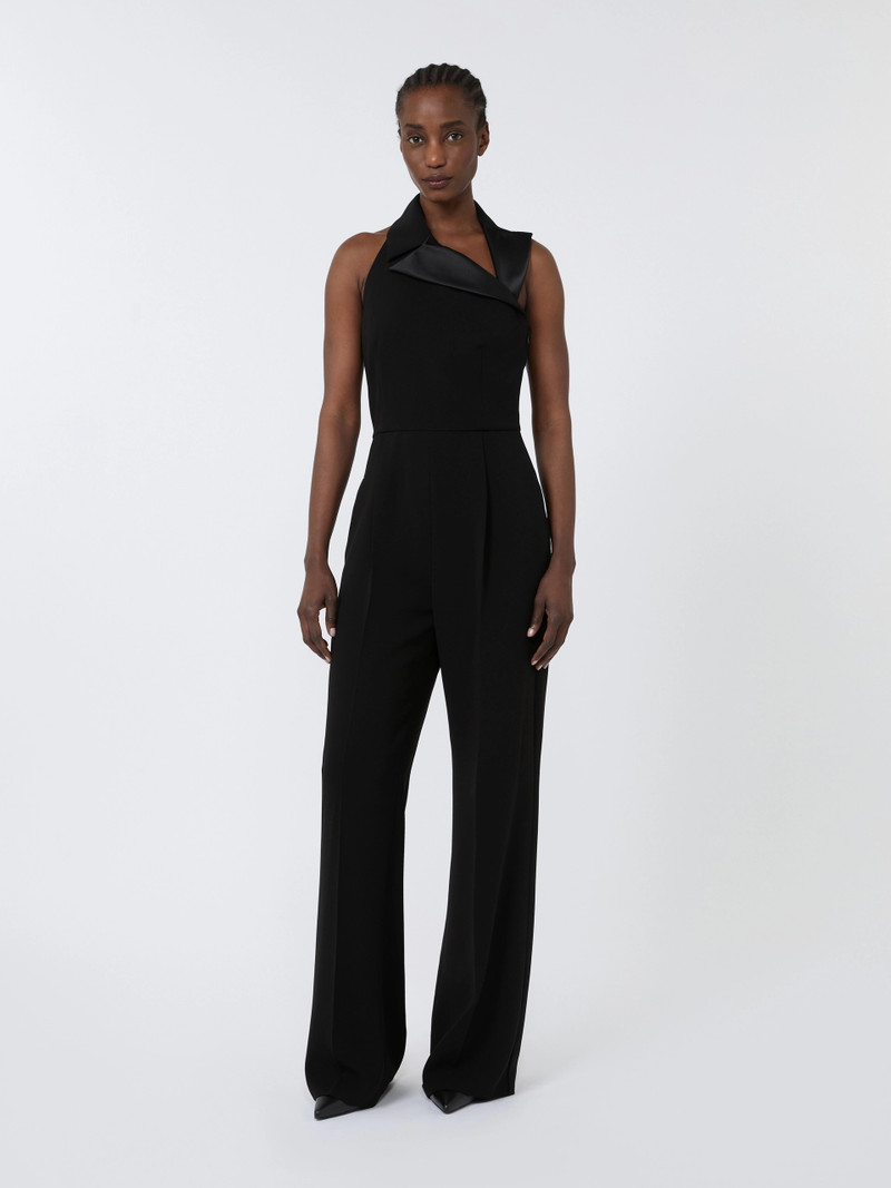 FAGIANI Lightweight cady jumpsuit - BLACK 3