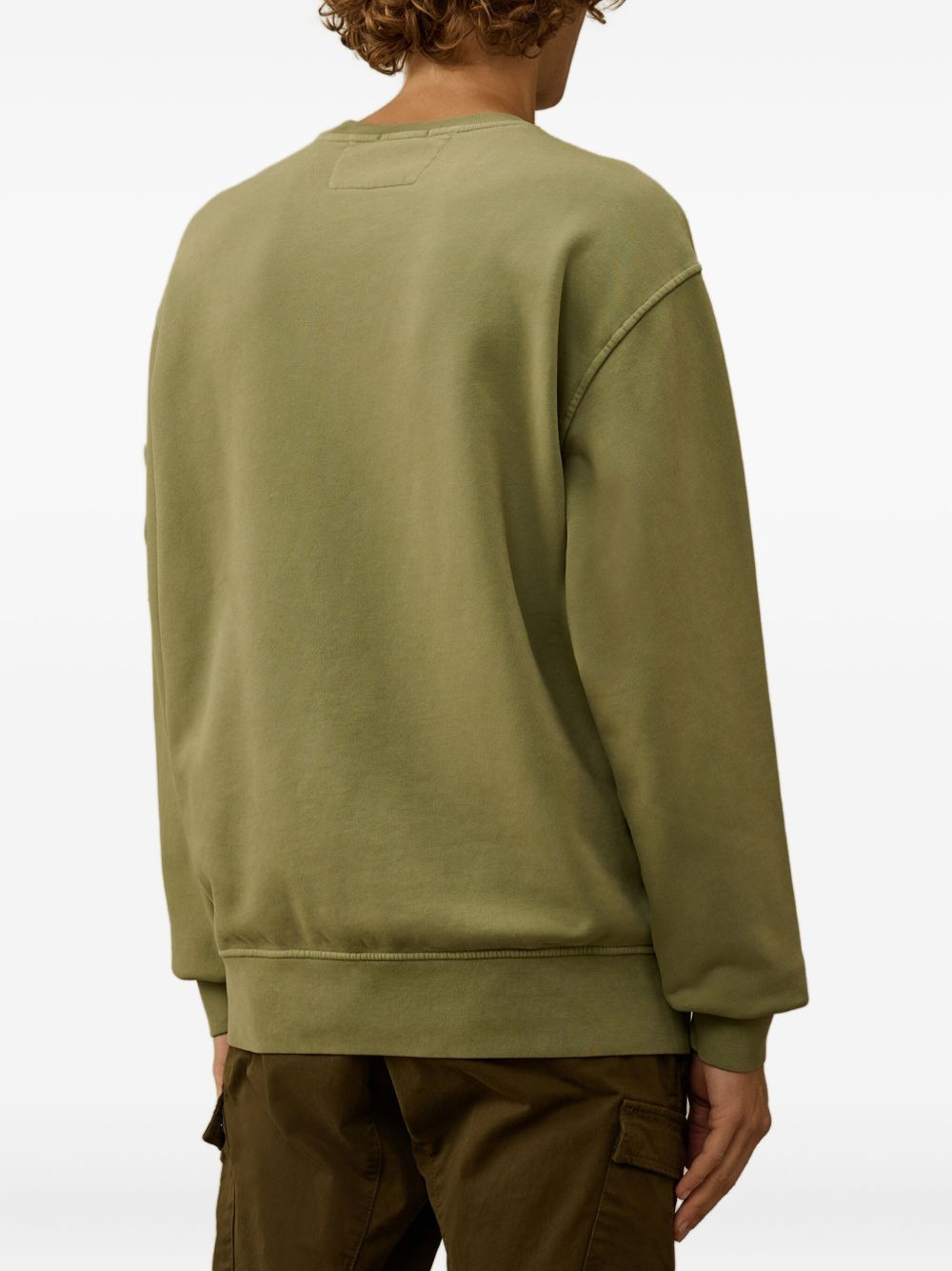 lens-detail crew-neck sweatshirt - 4