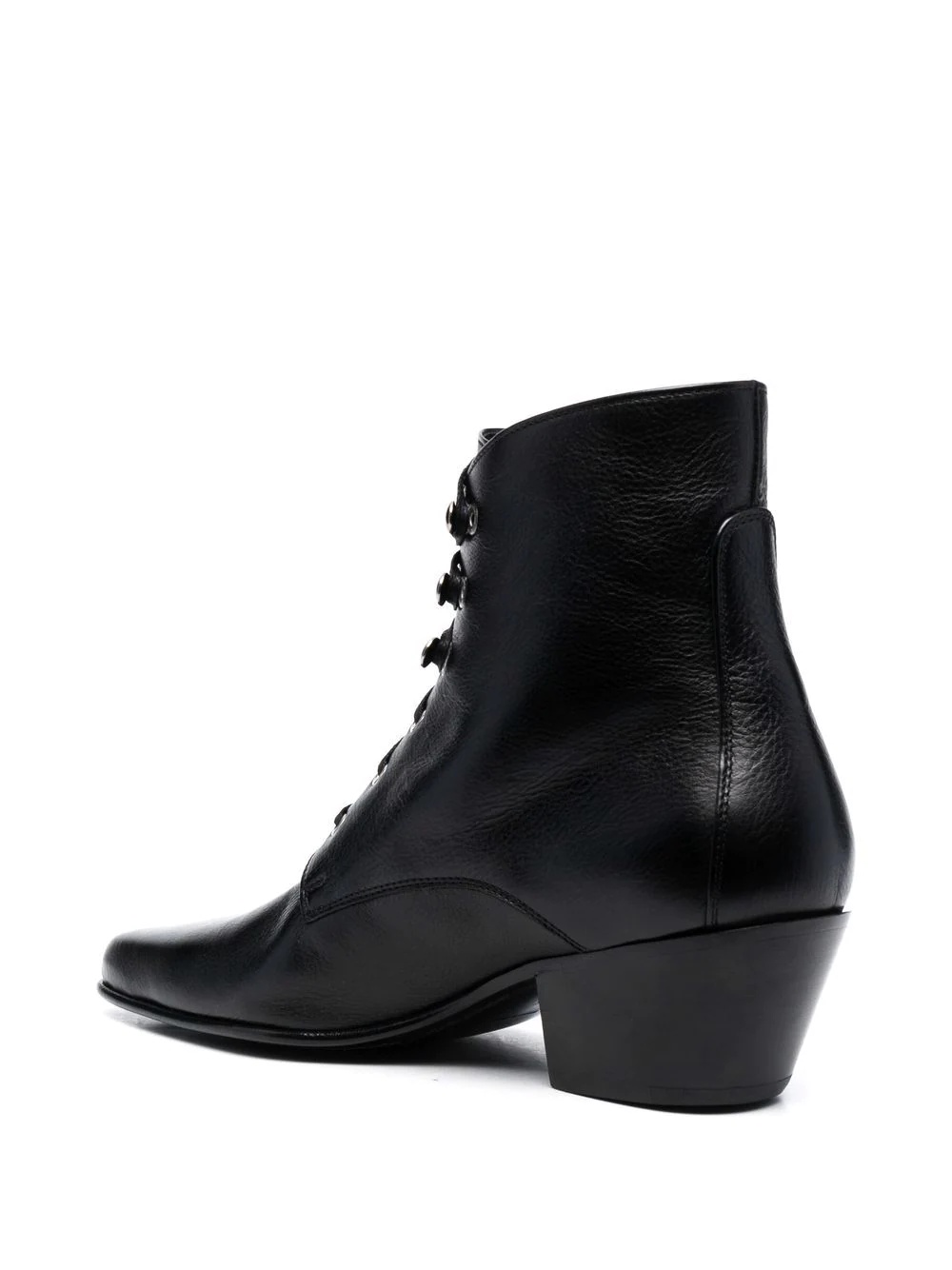 lace-up leather boots - 3