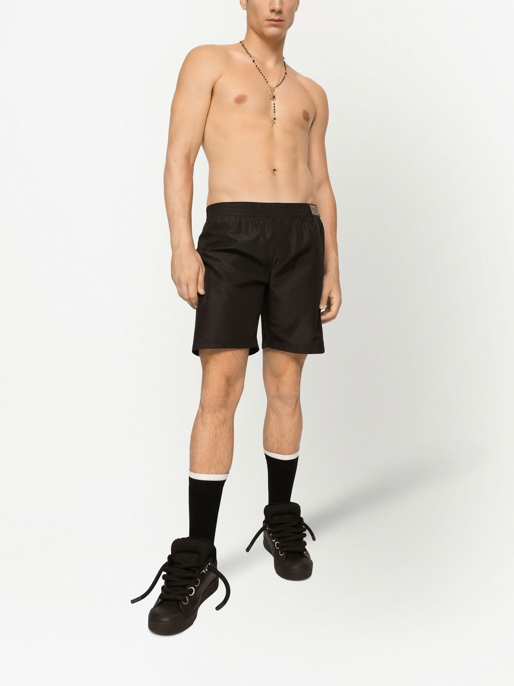 logo plaque swim shorts - 2