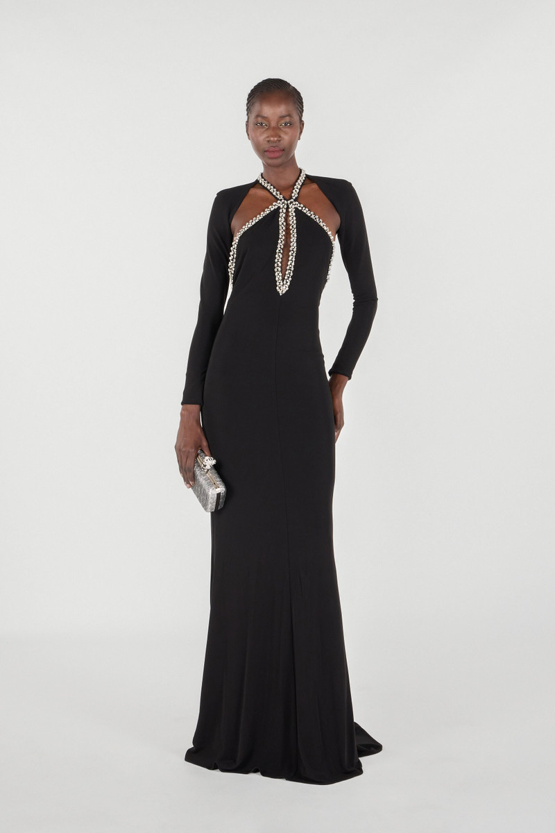Roberto Cavalli Long dress with crystals outlook