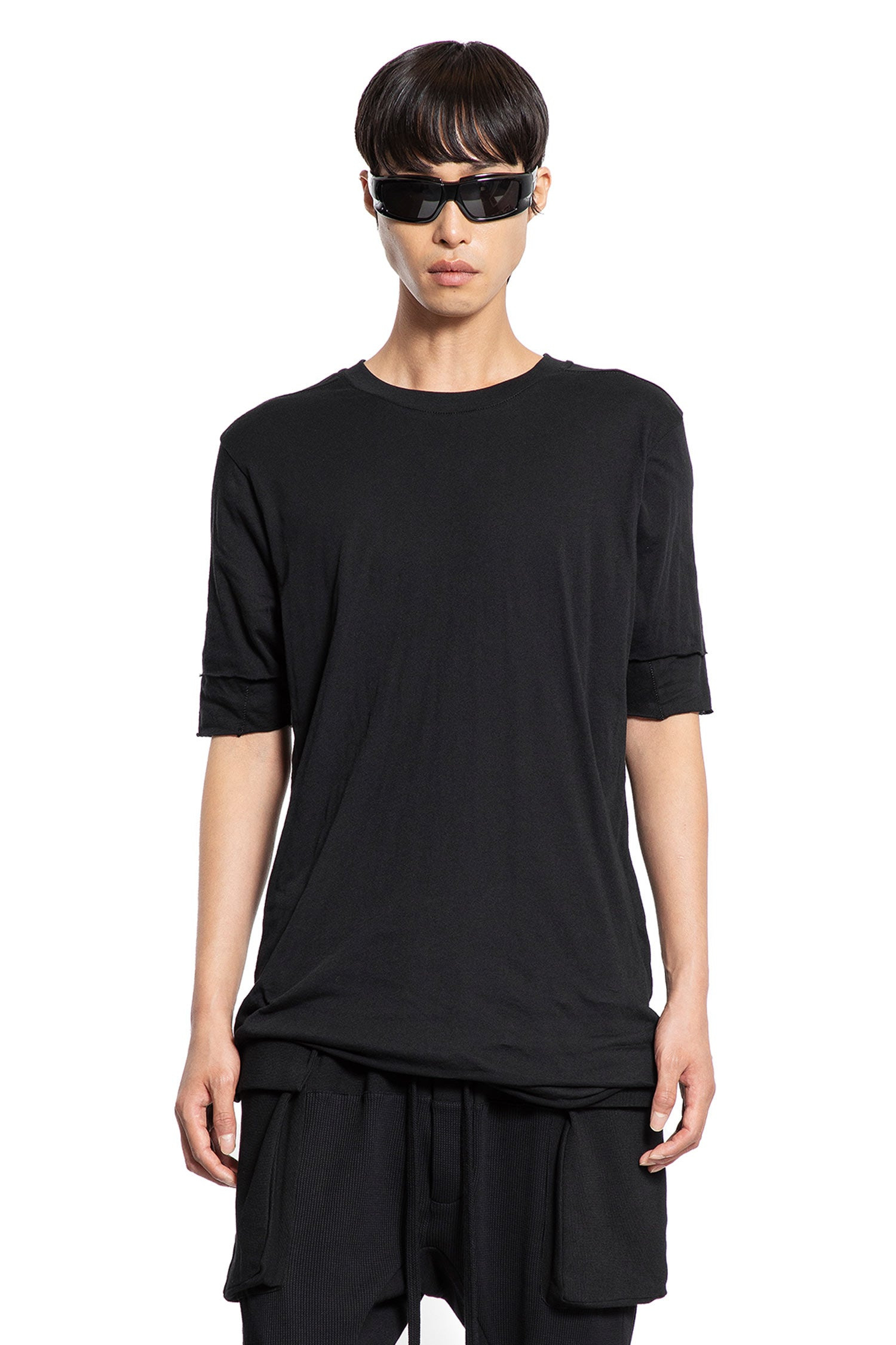 Layered Cotton Jersey T-shirt - 6