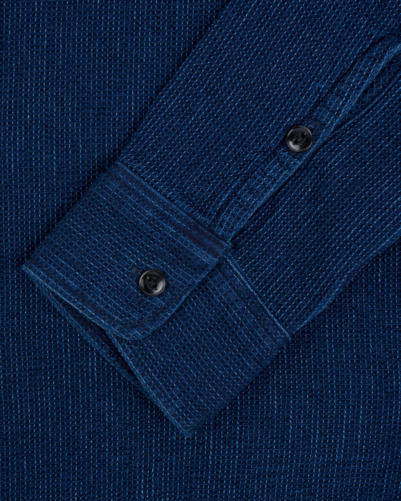 IHSH-96-IND Waffle Work Shirt - Indigo - 9