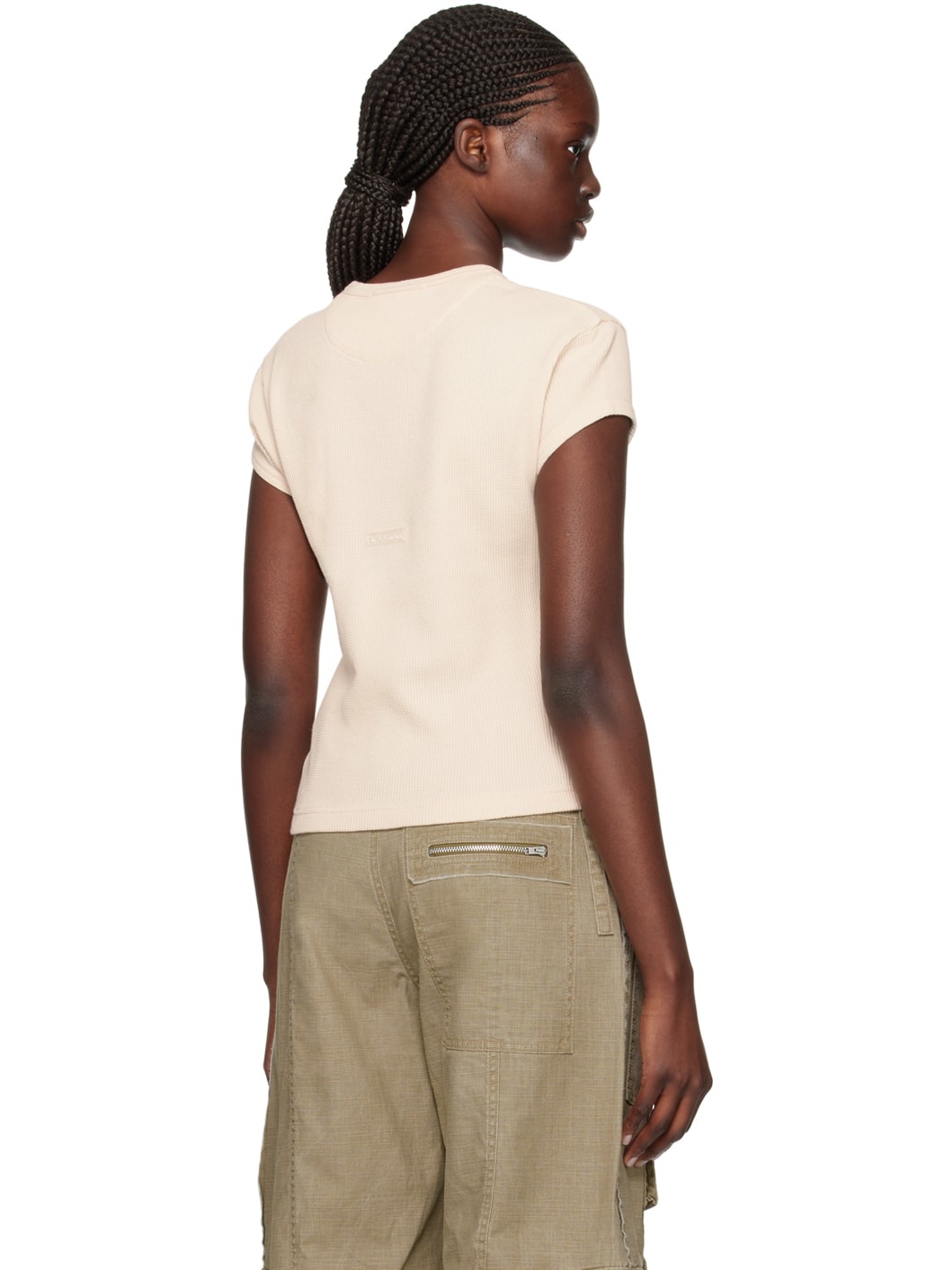 Beige Patch T-Shirt - 3