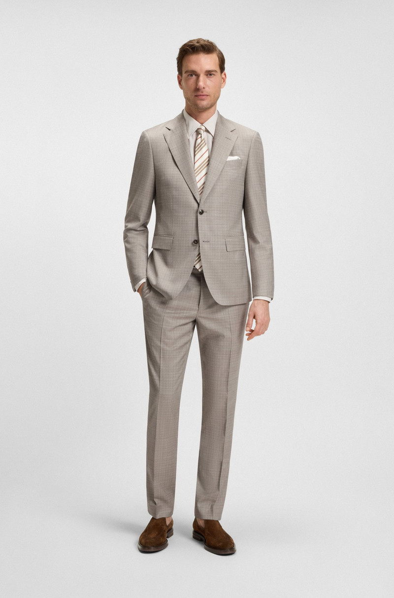 BOSS SUEDE LOAFERS WITH LEATHER PIPING outlook