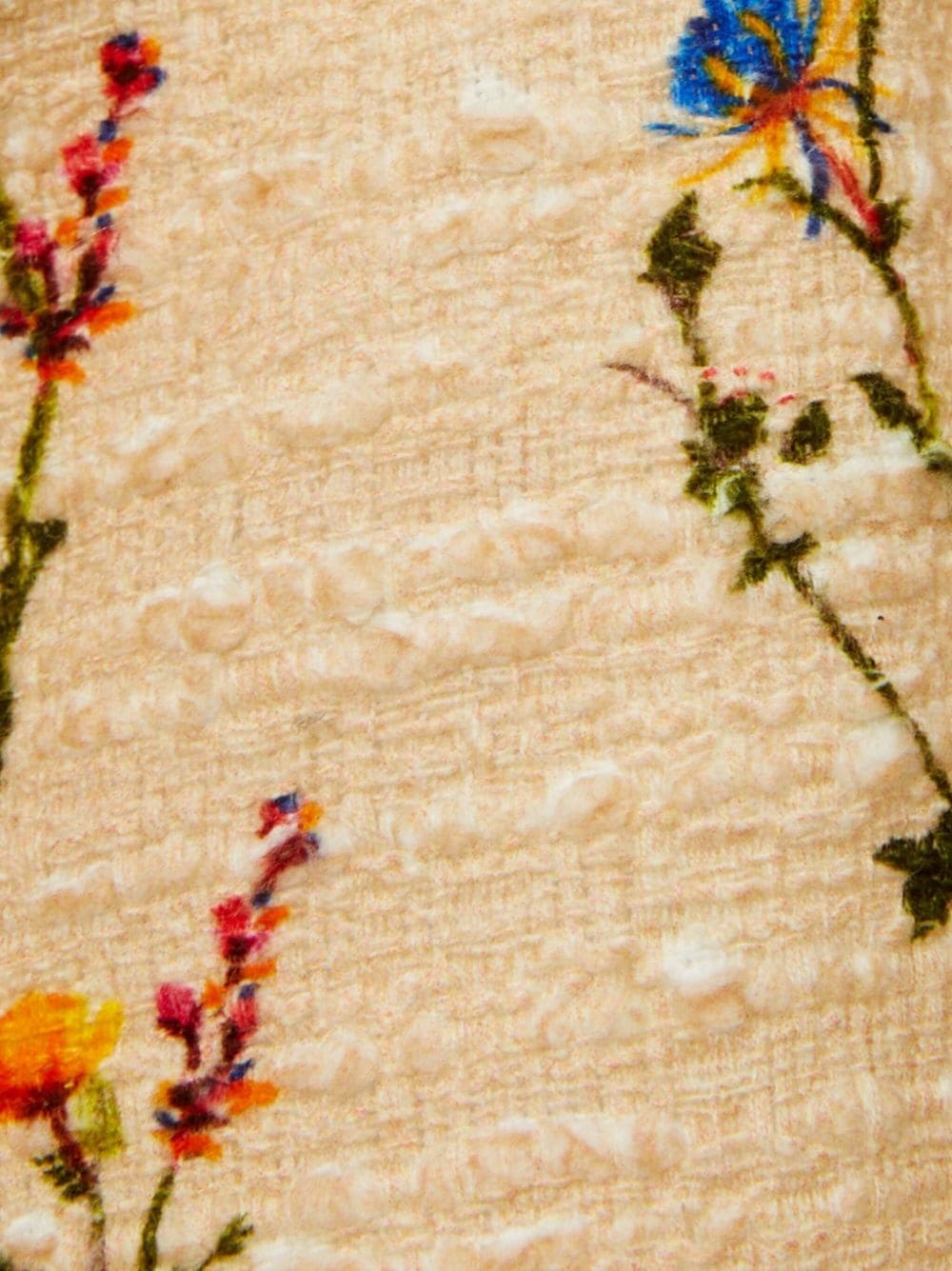 Playa floral-embroidered cotton-blend shorts - 4