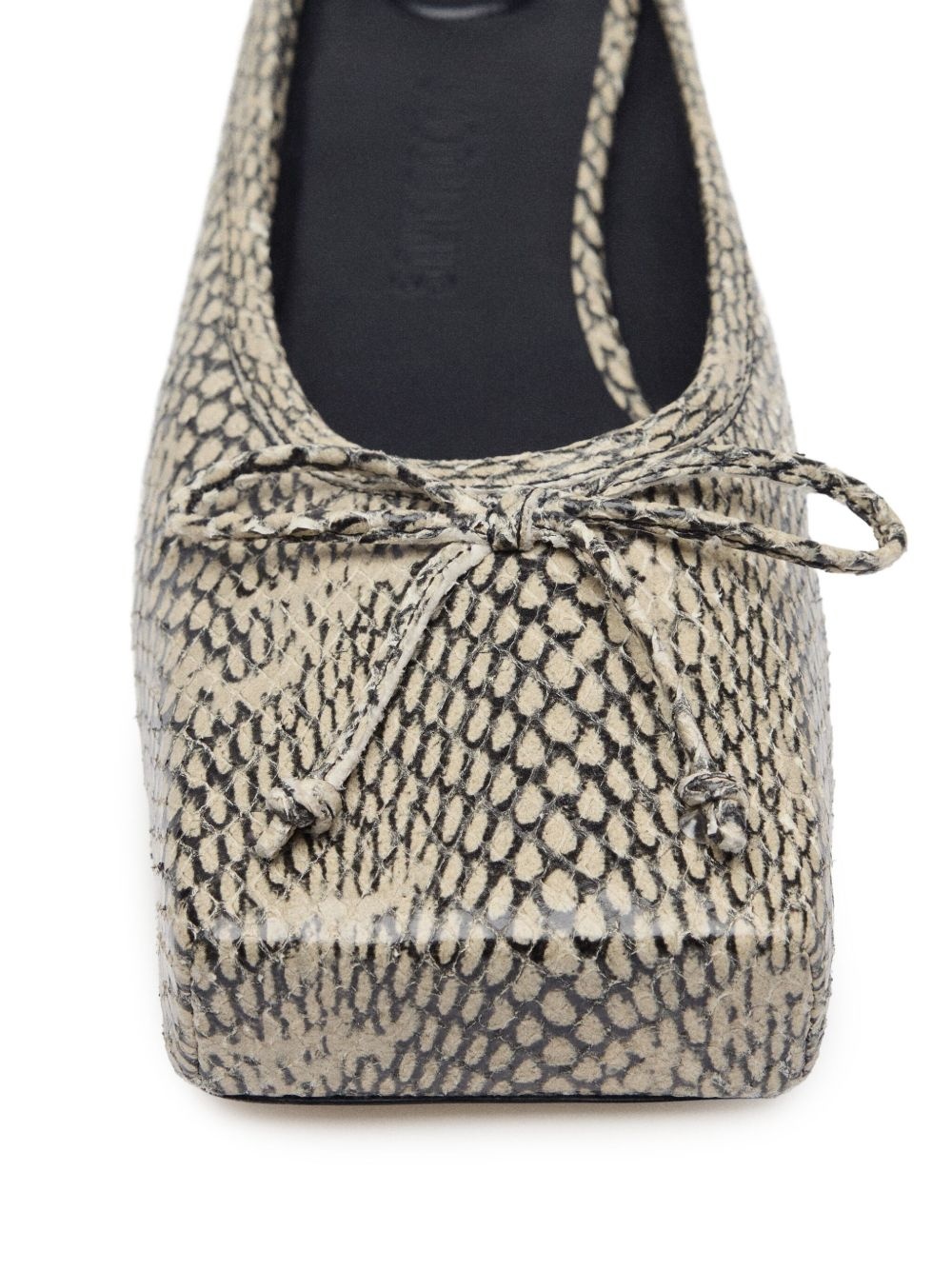 snakeskin-effect mules - 4