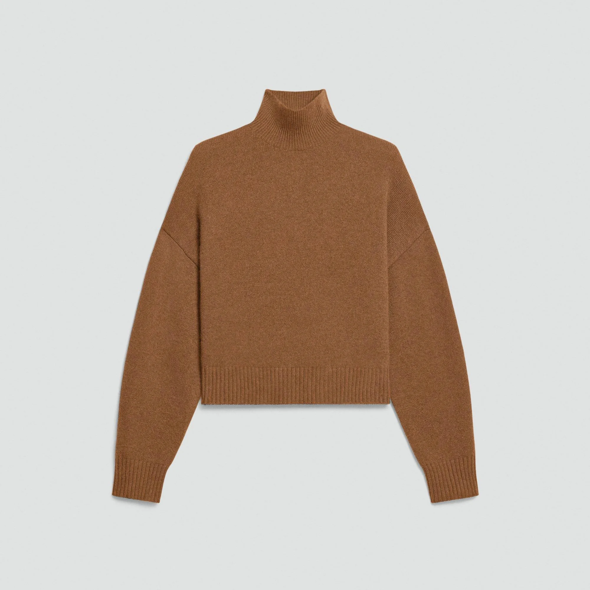 Cropped Turtleneck in Cashmere - 1