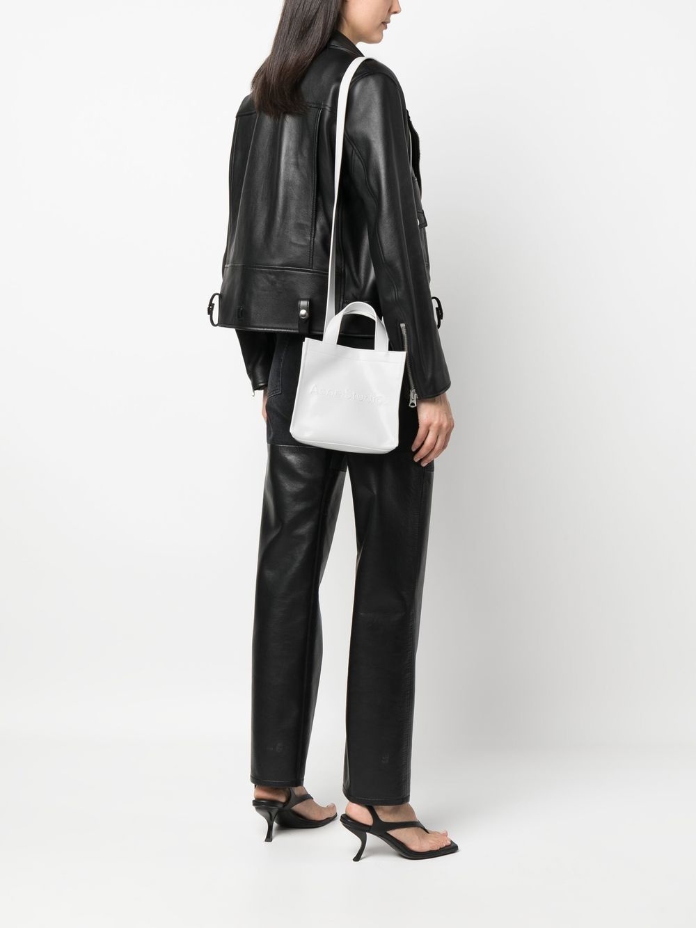 embossed-logo tote bag - 2