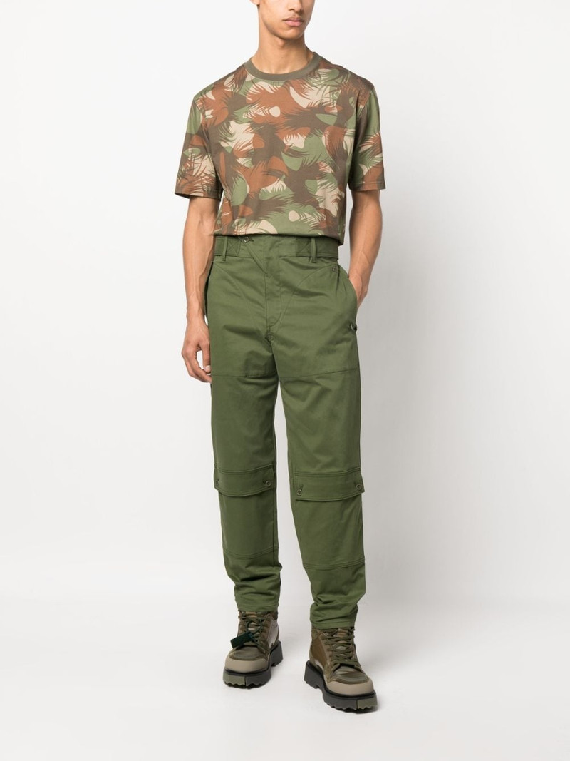 Moschino multi-pocket cotton straight trousers outlook