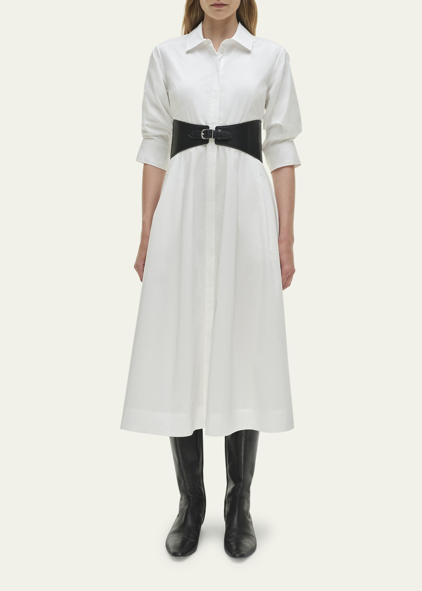 Olson Belted Midi Shirtdress - 2