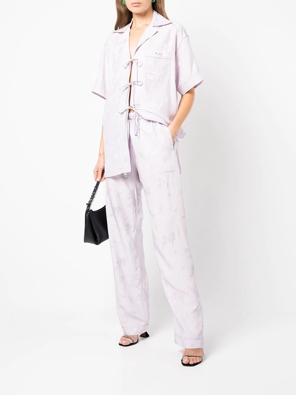 jacquard pajama-style shirt - 2