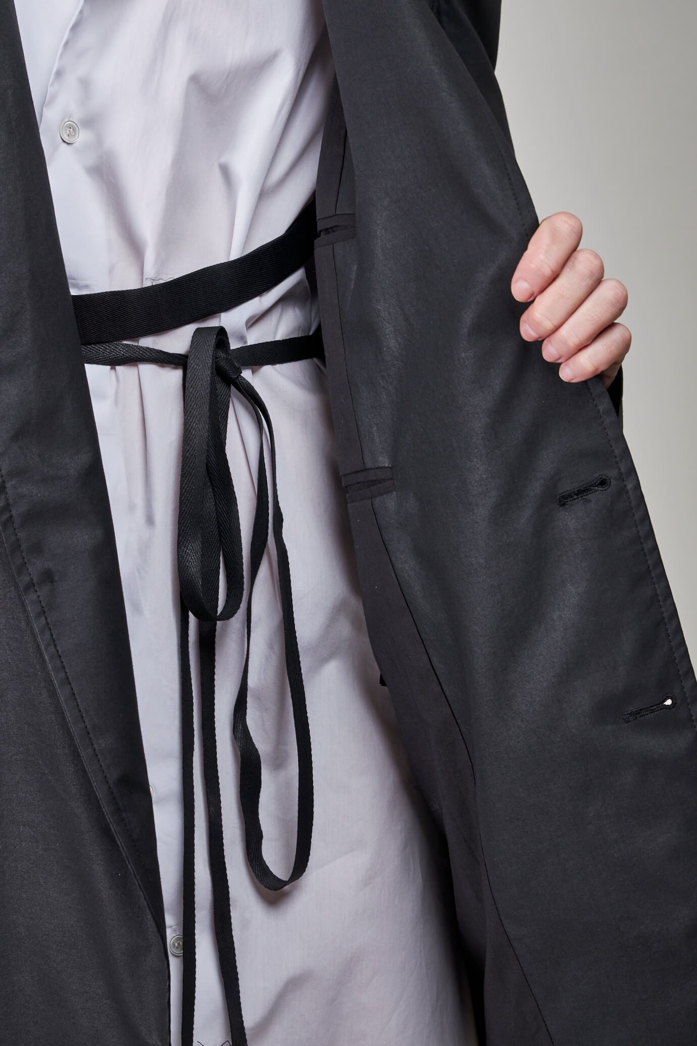 Agnes Slouchy Jacket Waxed , black - 4