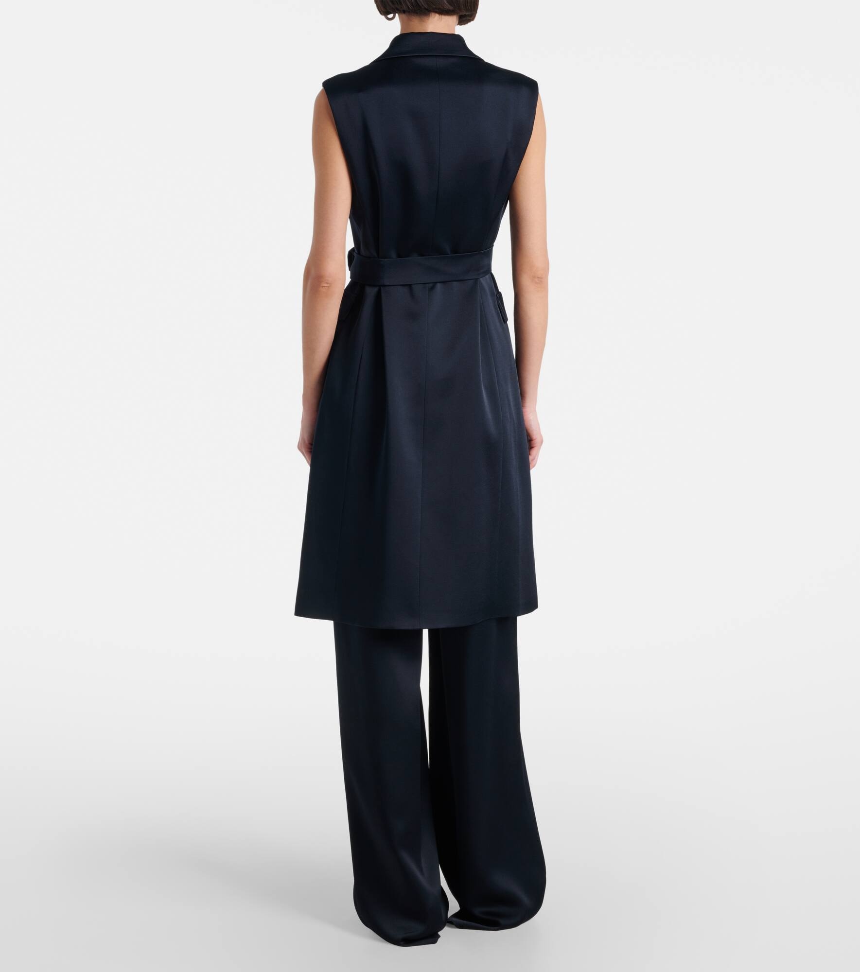 Afgano belted satin jacket - 3