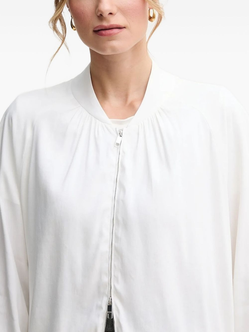 drawstring cuff jacket - 4