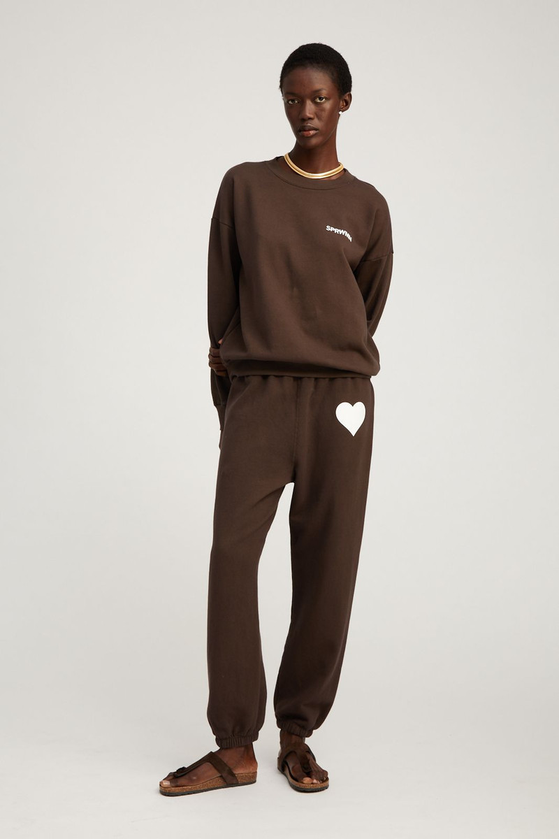 SPRWMN AMERICANO COTTON HEART SWEATPANTS outlook