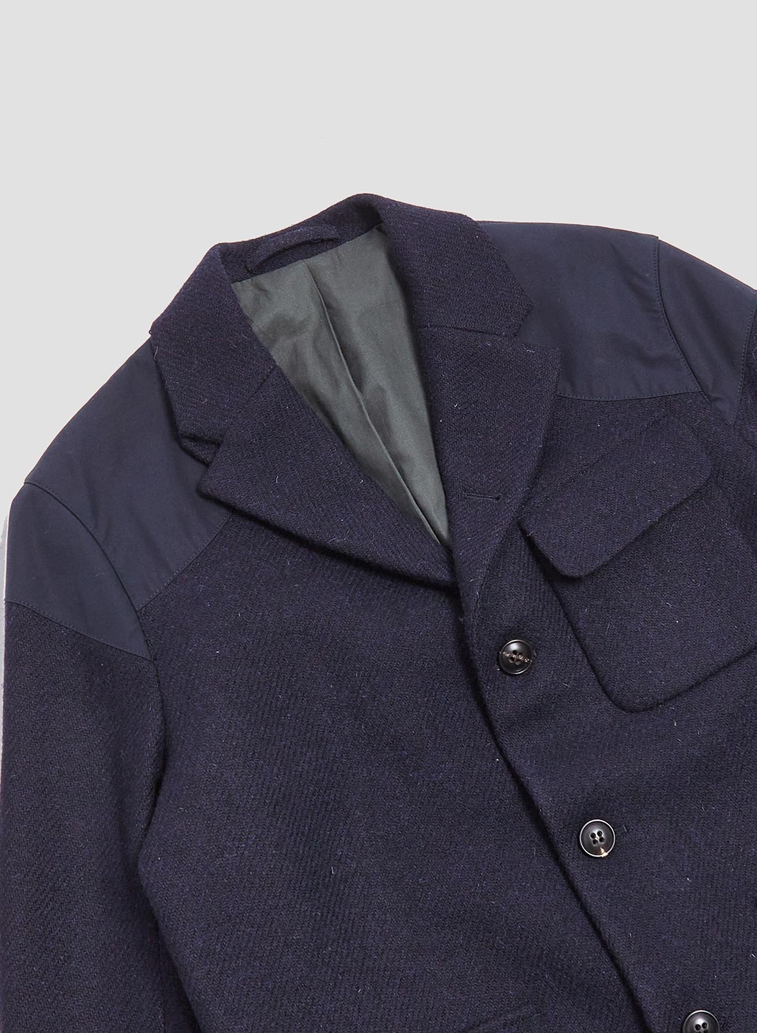 Tenzing Jacket Harris Tweed Ventile in Black Navy - 5
