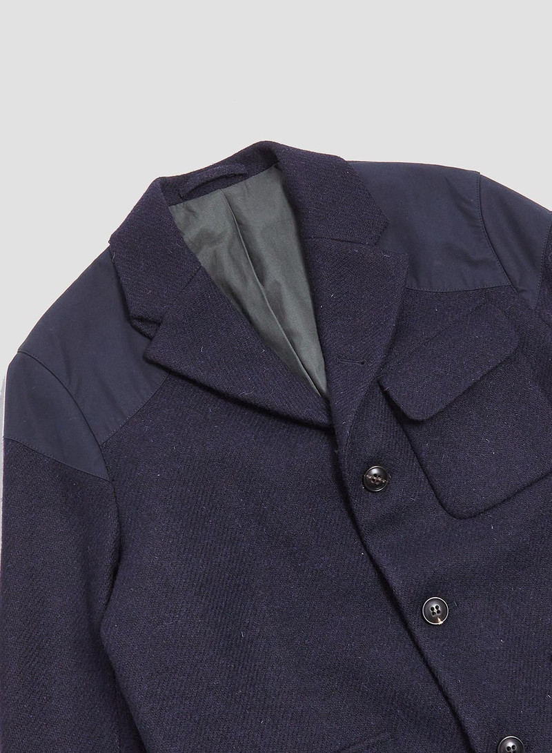 Tenzing Jacket Harris Tweed Ventile in Black Navy 5