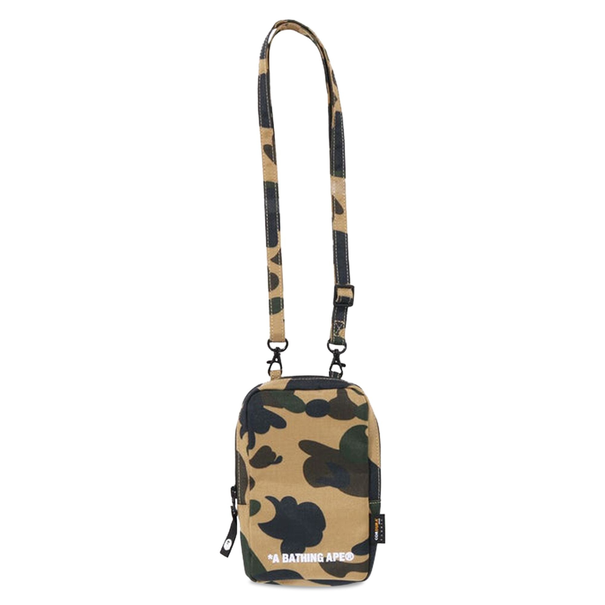 BAPE 1st Camo Cordura Phone Shoulder Bag 'Yellow' - 1