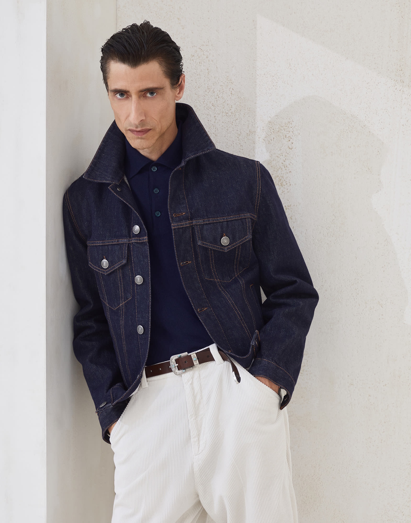 Cashmere polo-style sweater - 4