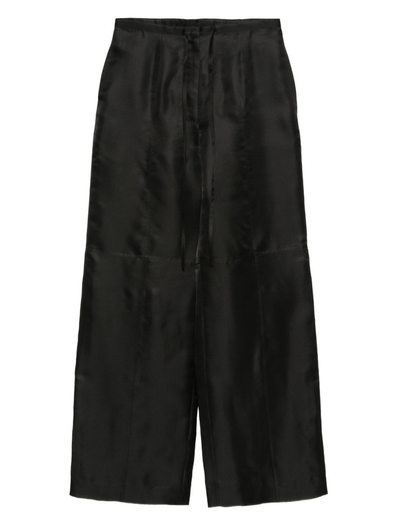 drawstring silk trousers 1