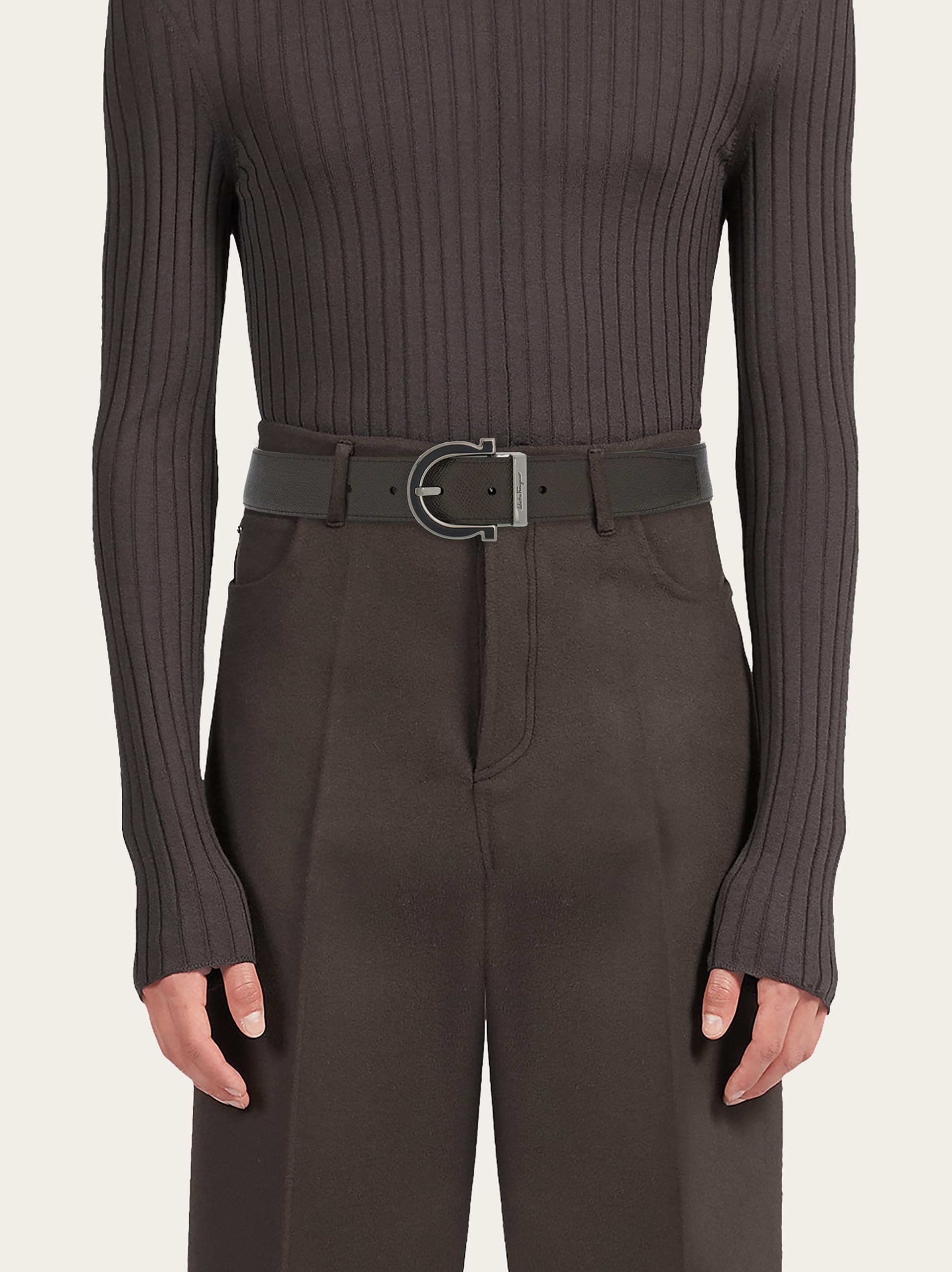 Adjustable Gancini belt - 4