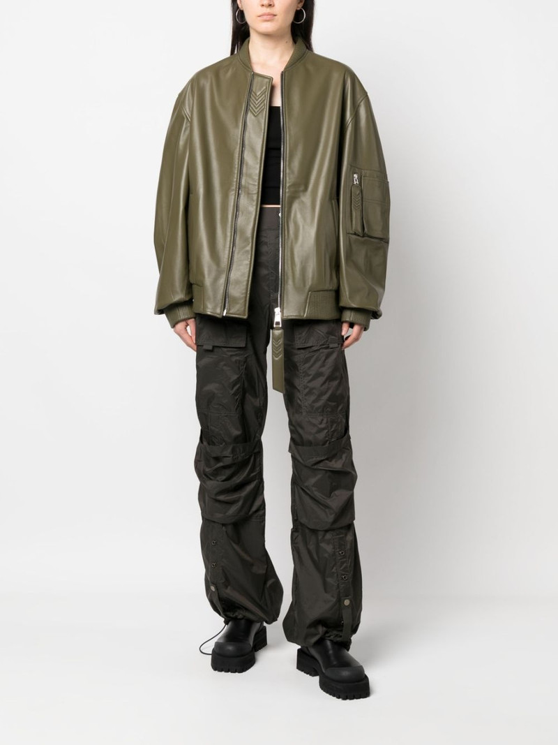 MANOKHI Savona leather bomber jacket outlook