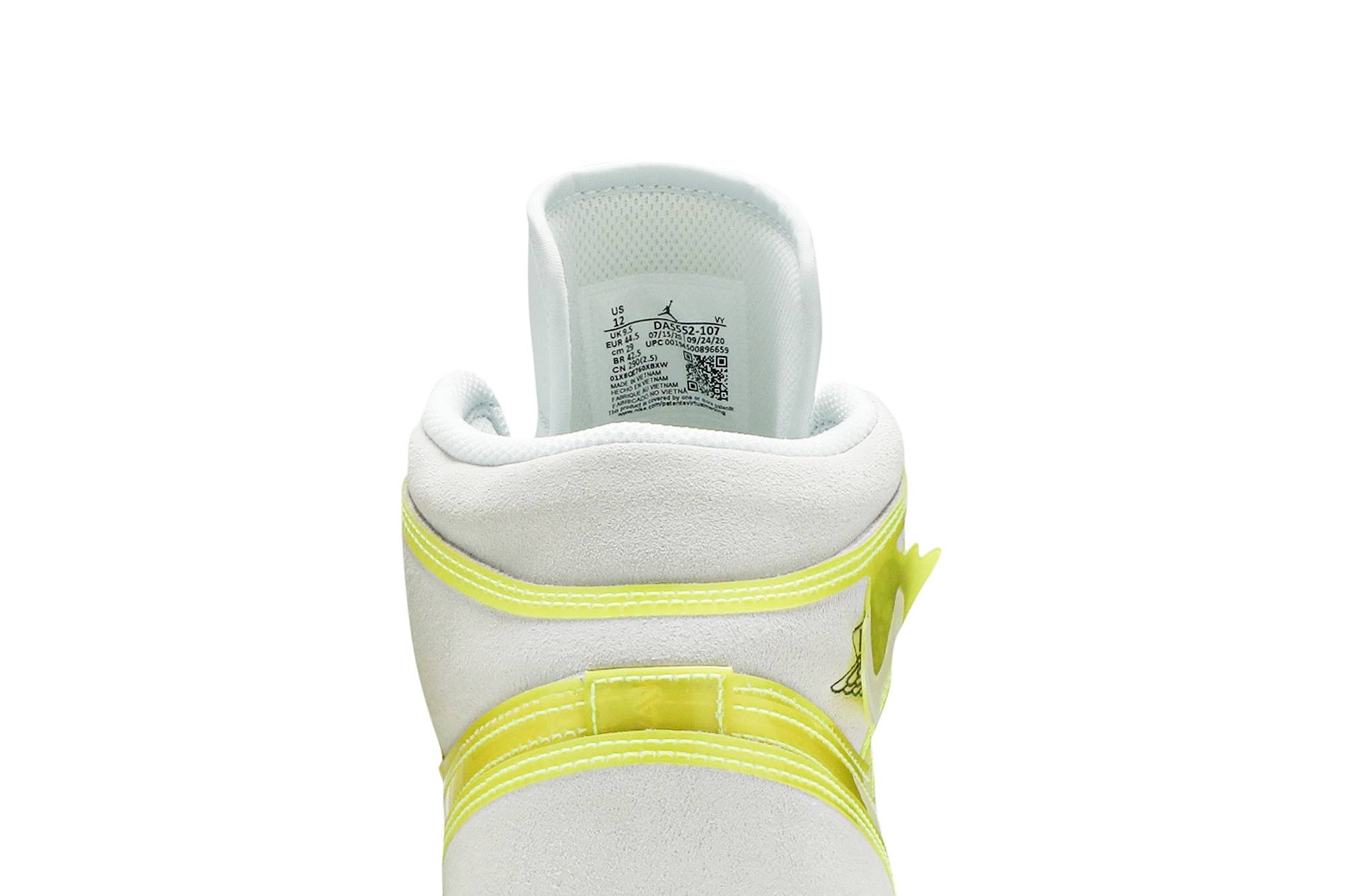 Wmns Air Jordan 1 Mid LX 'Off White Opti Yellow' - 7