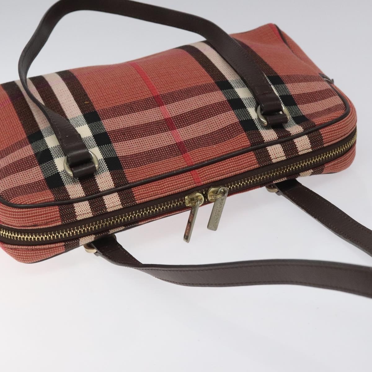 Burberry Nova Check Shoulder Bag Canvas Red - 6