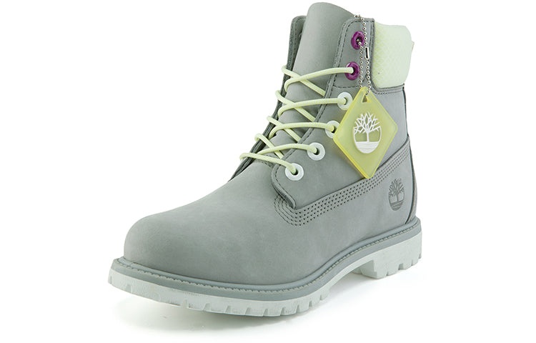(WMNS) Timberland Premium 6 Inch Waterproof Wide Fit Boot 'Grey Nubuck' A2HWUW - 3
