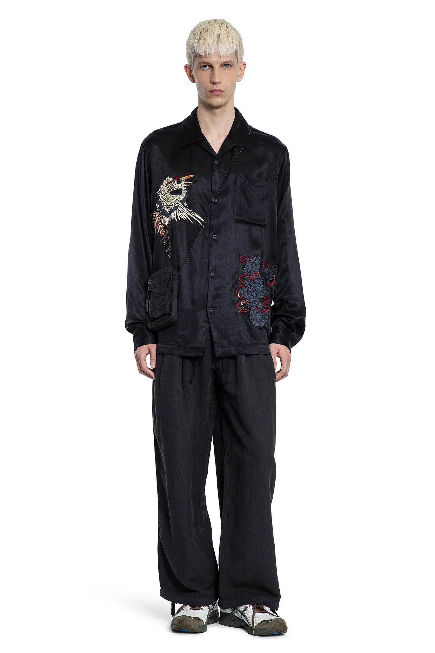 Crow-And-Heron-Camp-Collar-Shirt - 4
