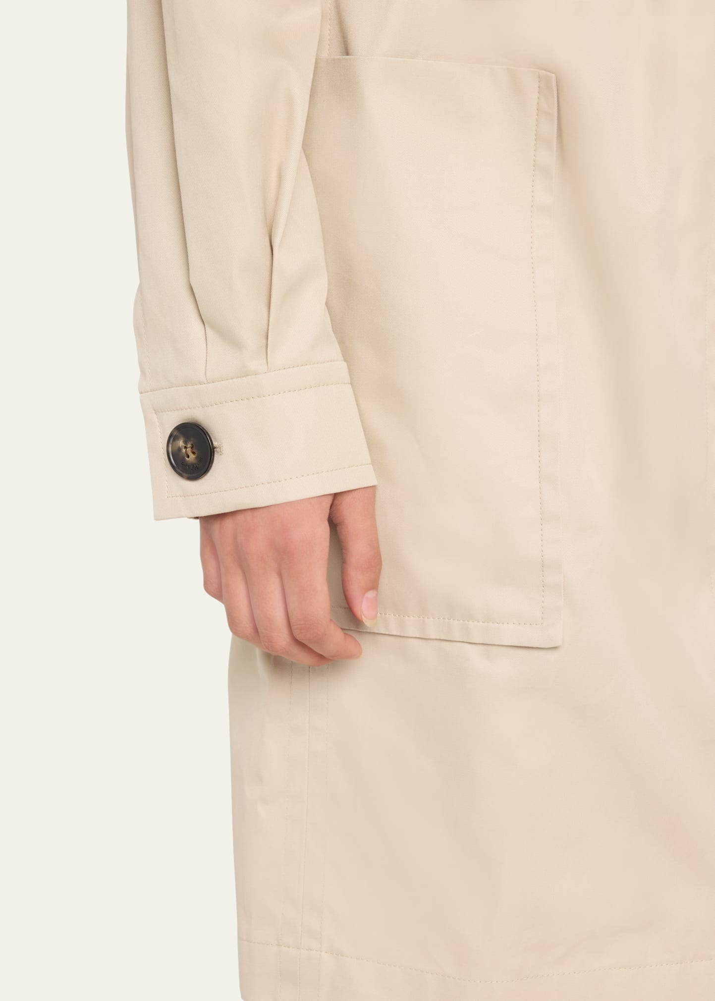 Cargo Pocket Zip Front Ls Shirtdress - 5
