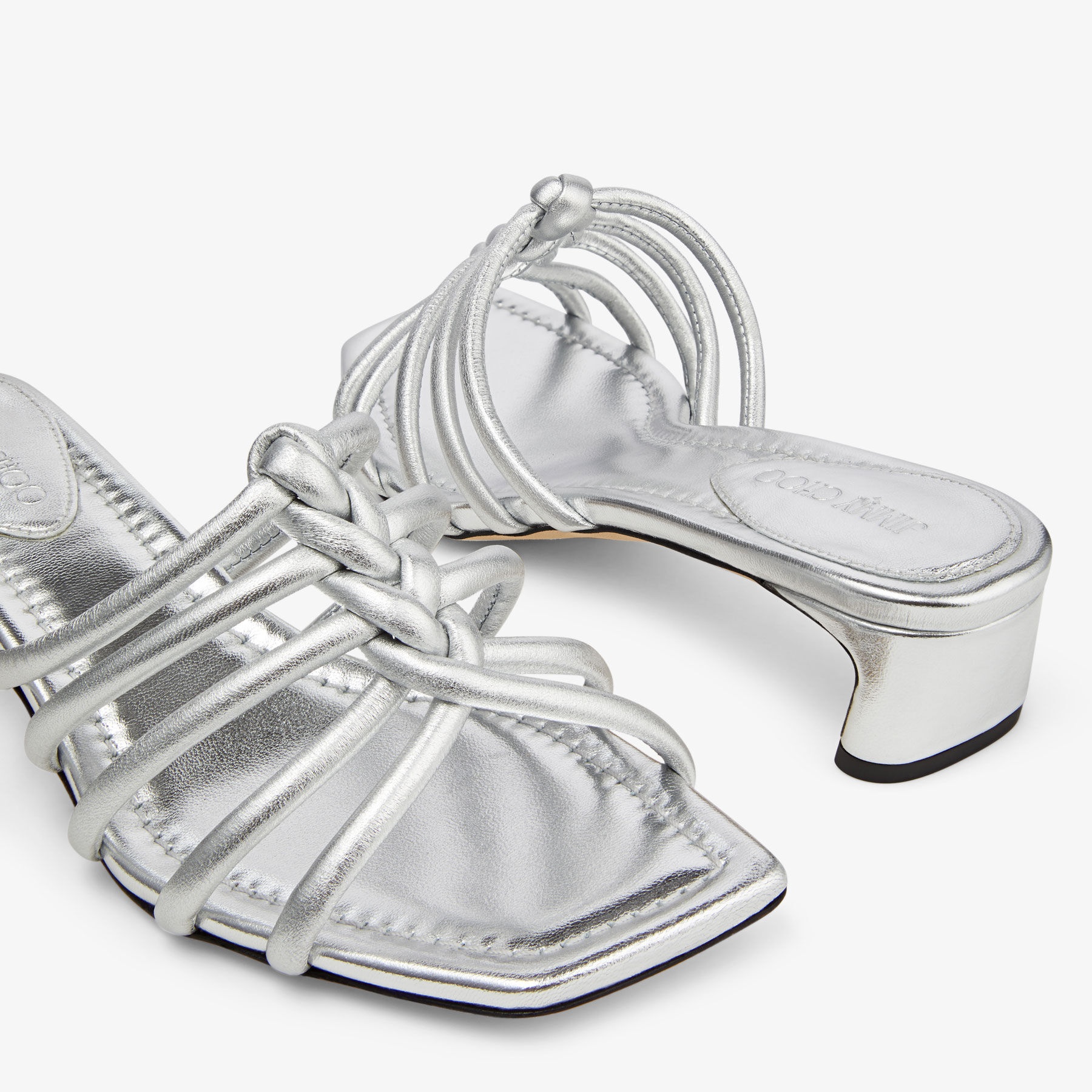 Carmel 35
Silver Metallic Leather Mules - 4