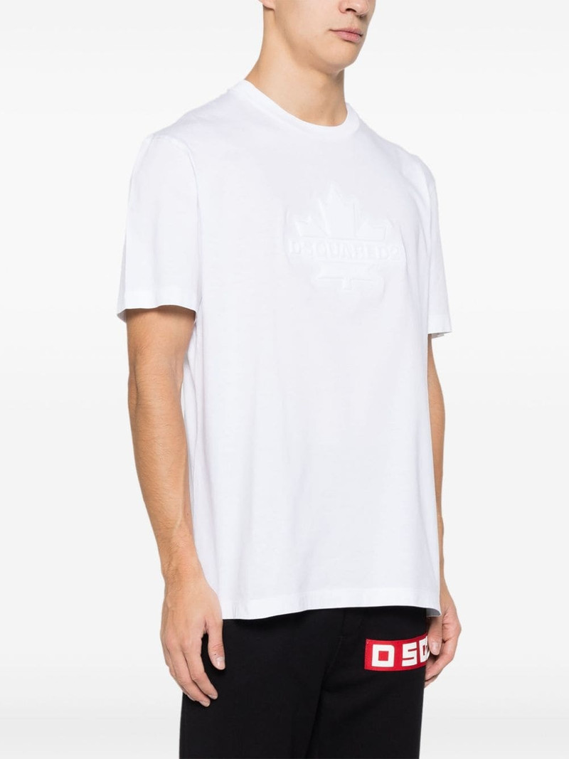 Leaf Skater cotton T-shirt 3