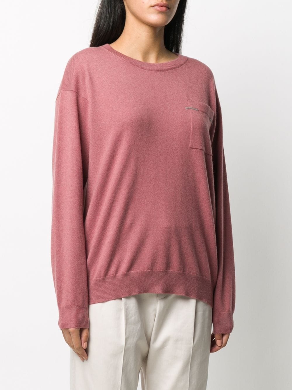 cashmere slouched jumper - 3