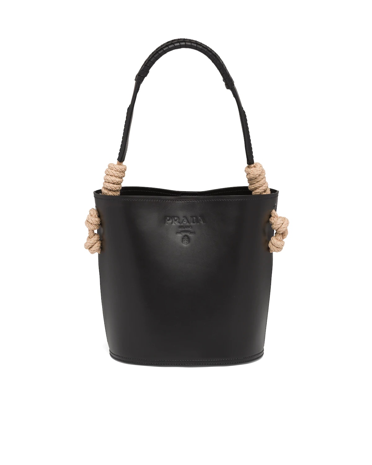 Leather Prada Tambour Bucket Bag - 1