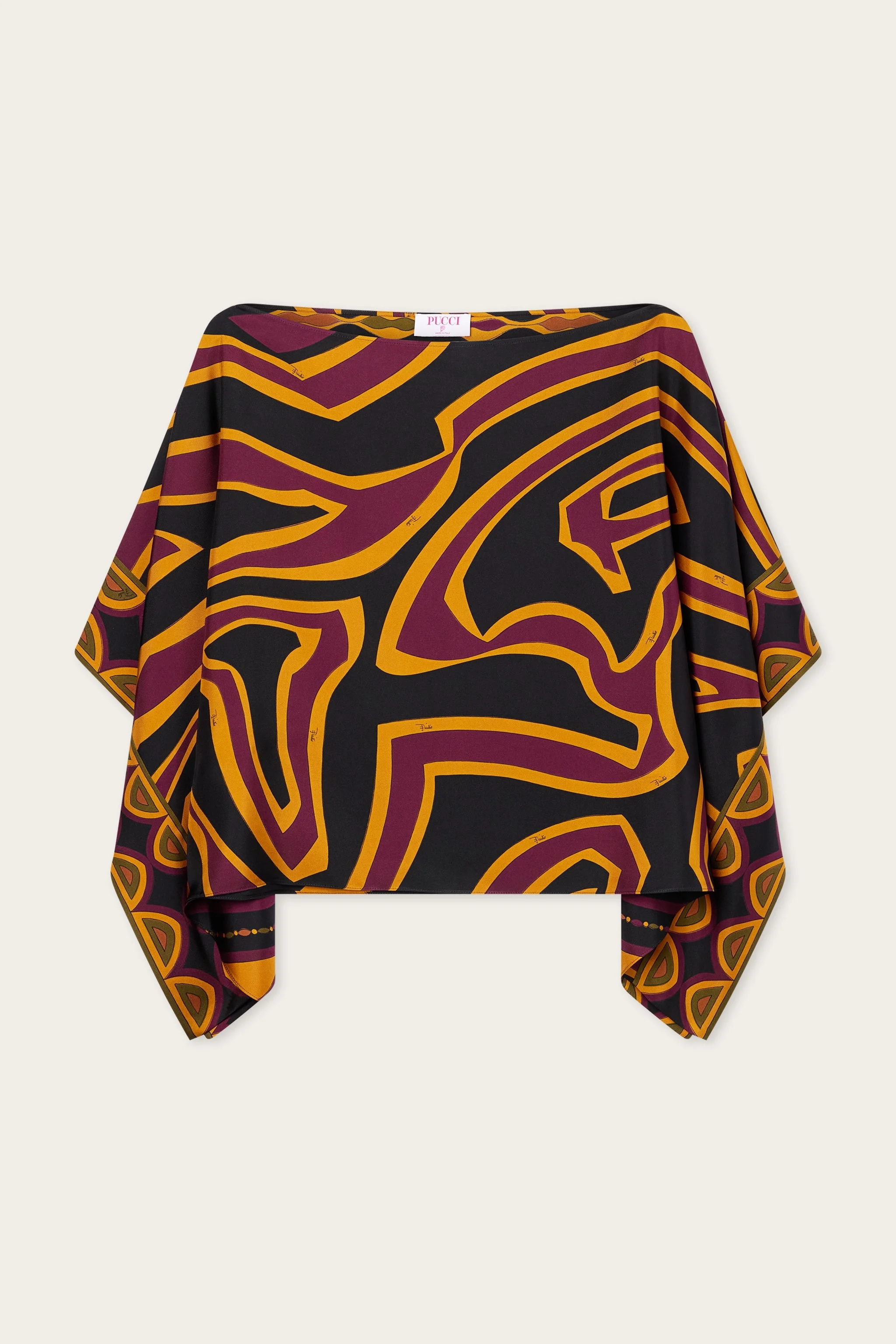 LABIRINTO PRINT SILK BLOUSE - 1